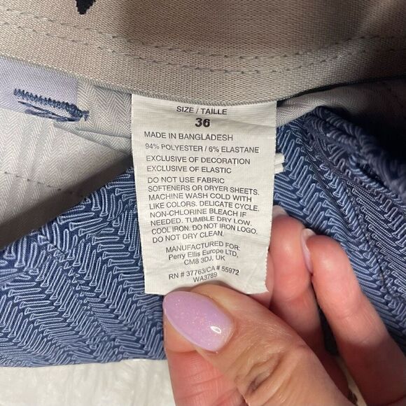 Callaway Mens Shorts Active Waist Performance Blue Golf Pegs Size 36 Stretch - Picture 4 of 10